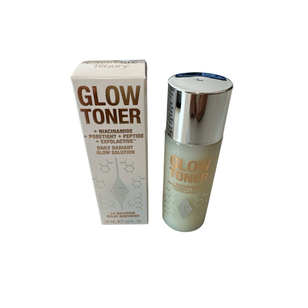 Charlotte Tilbury Glow Toner Daily Radiant Glow Solution Travel Size 1 oz/30ml